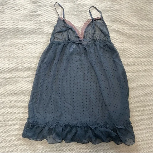 NWOT Gap Body Blue Sheer Baby Doll Sleepwear Size S/P - Picture 2 of 5